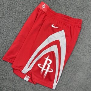 Houston Rockets Nike Icon Swingman NBA Basketball Shorts Red Mens Large 38